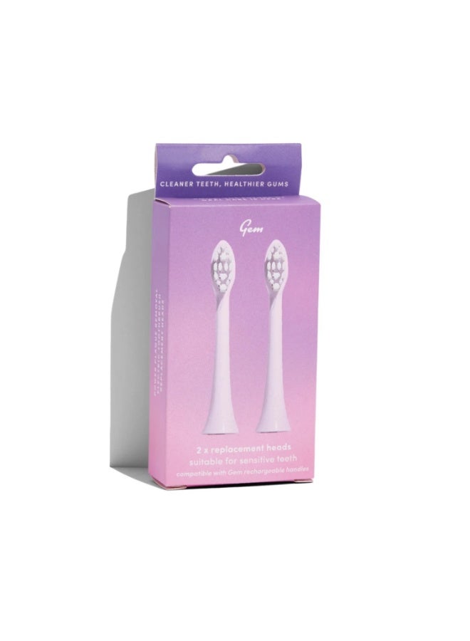 جم رؤوس فرشاة أسنان كهربائية بديلة من جيم، لون وردي - Image 2